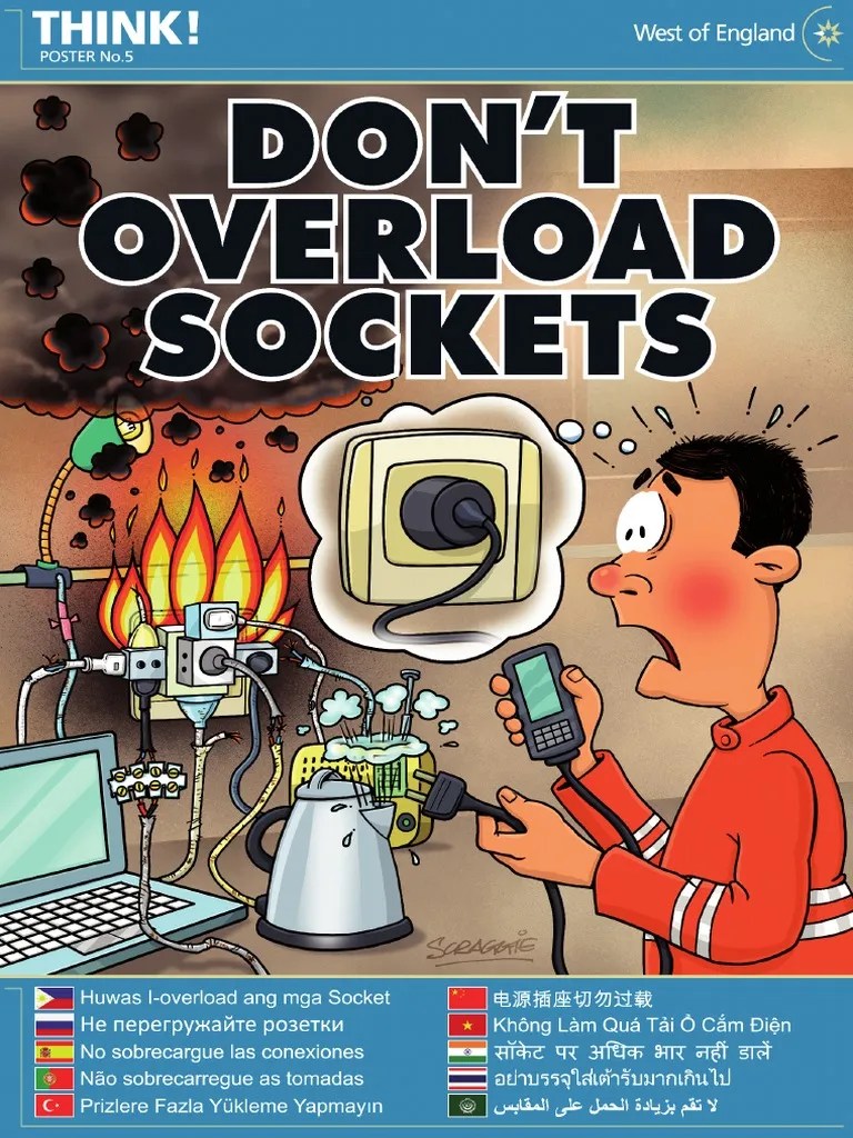 Poster Dont Overload Sockets PDF