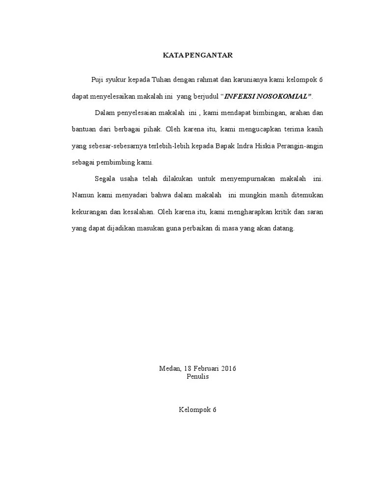 Makalah Infeksi Nosokomial