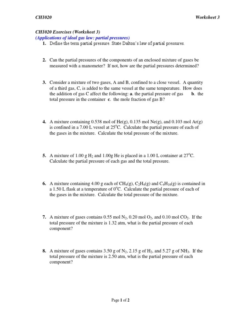 Worksheet 3 (Partial Pressures)(1)(1) Gases (227 views)