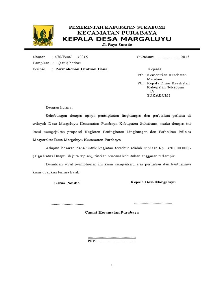 Contoh Proposal Desa