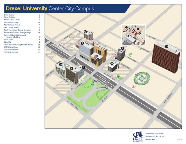 Drexel University Map CC PDF