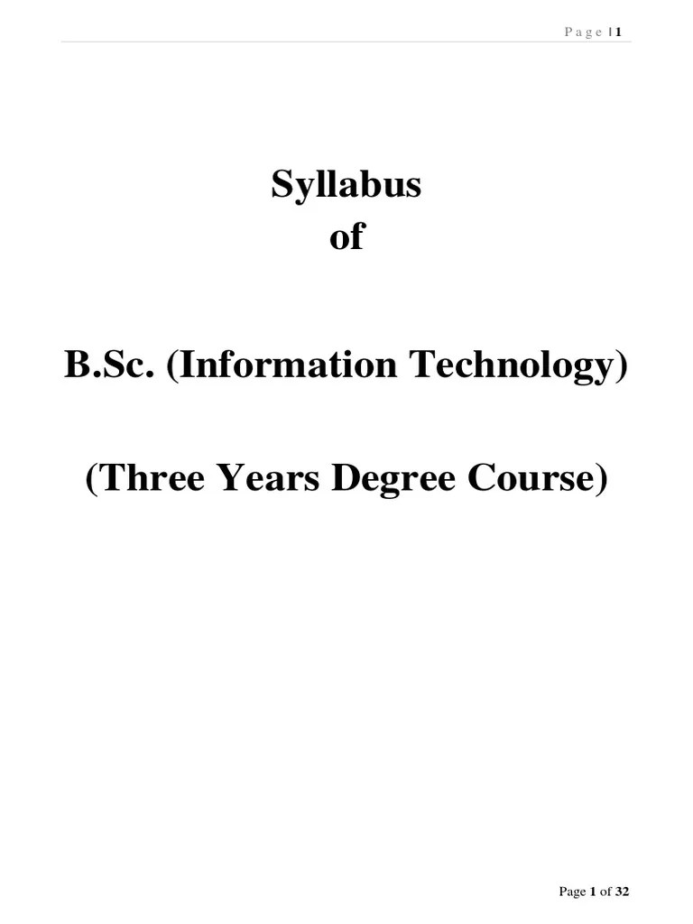 BSC IT Syllabus Html Element C (Programming Language)