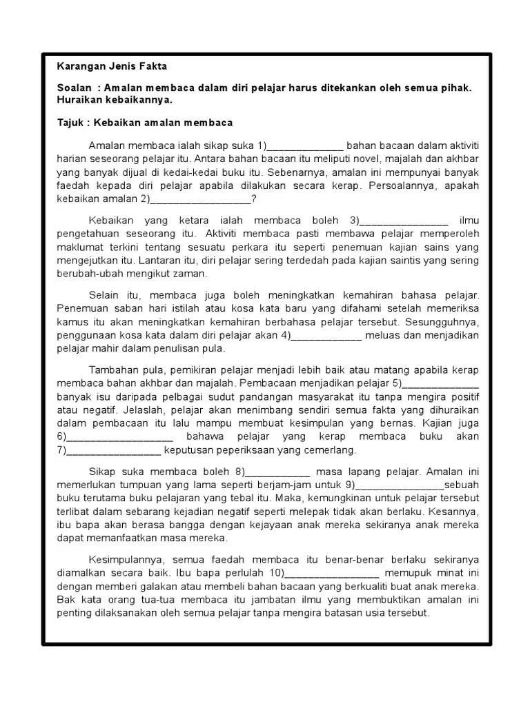 Karangan Amalan Membaca Buku malayxdaas