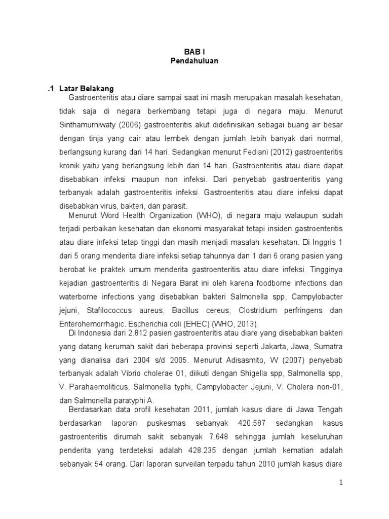Makalah Gastroenteritis