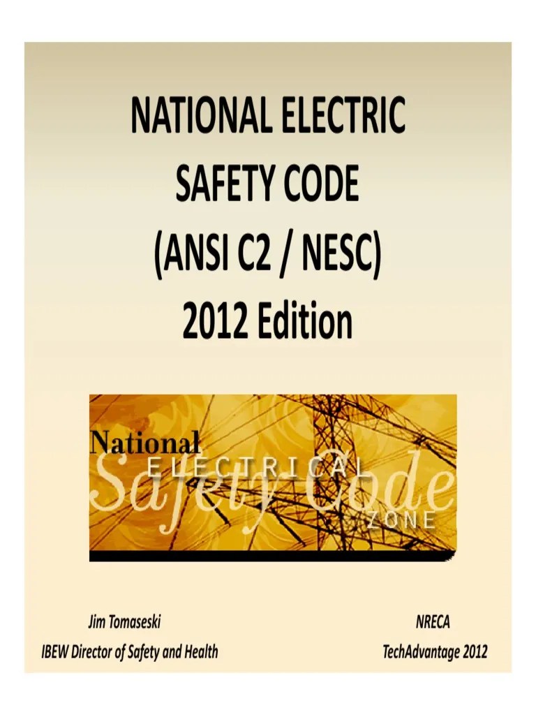 NESC PDF Committee Electric Arc