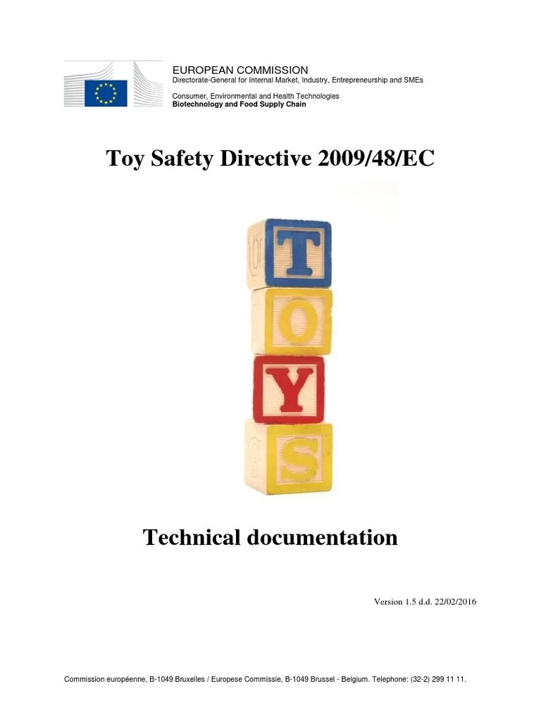 Guidance on Technical Documentation Requirements for Toy Safety