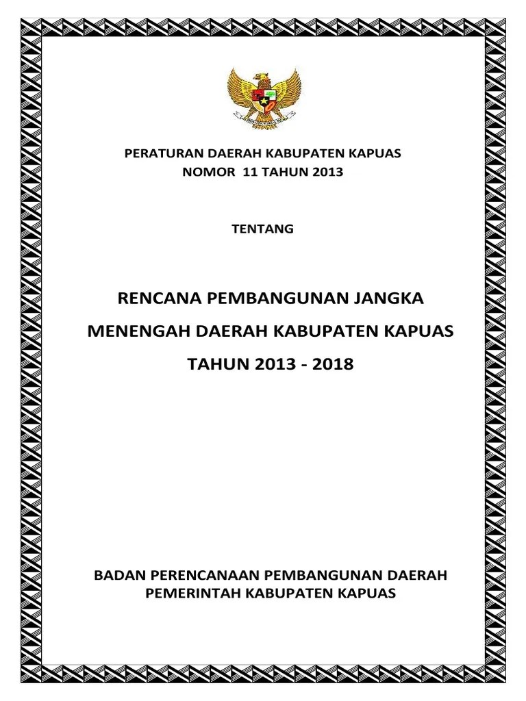 RPJMD 2013-2018 Kab Kapuas | PDF