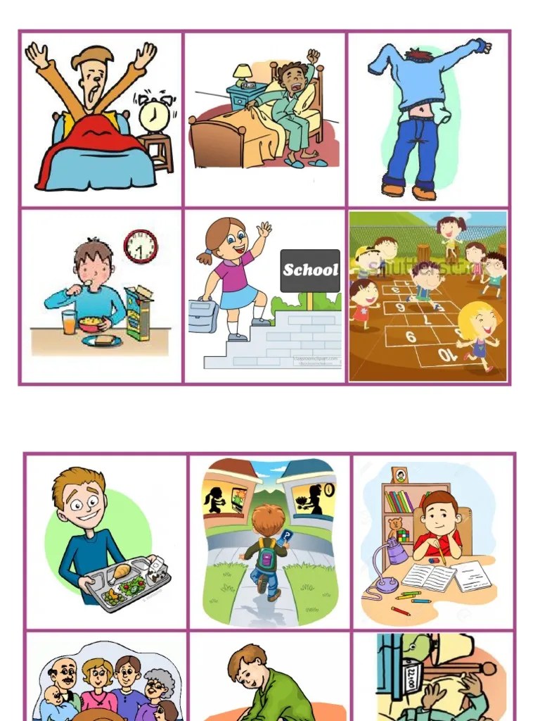 Flashcards Unit 1 Daily Activities PDF