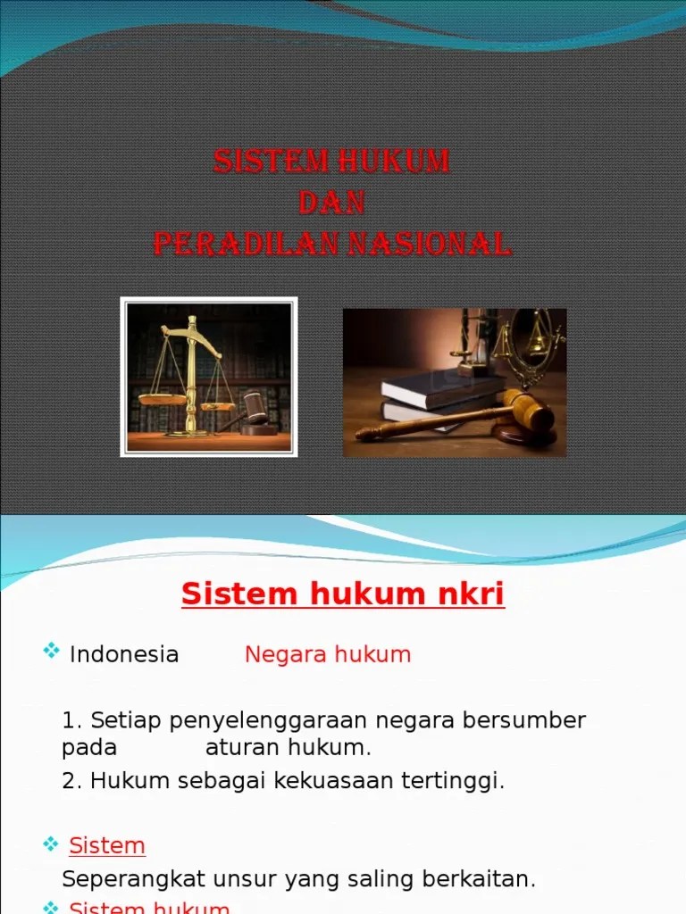 Sistem hukum Indonesia (PKn).ppt