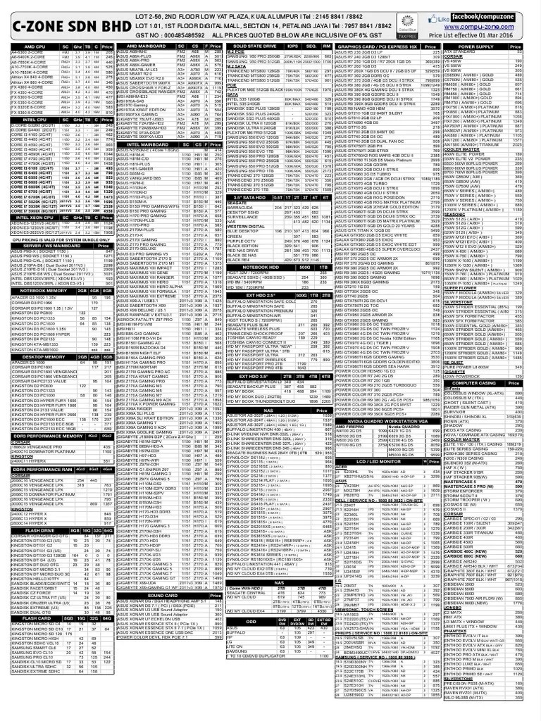 CZone Hardware Price List_9 Wi Fi Computer Hardware