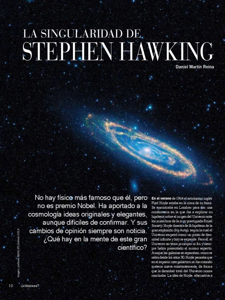 Stephen Hawking La Singularidad De
