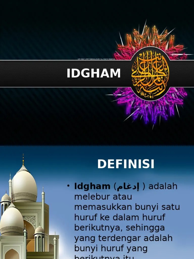 Idgham & JenisJenisnya
