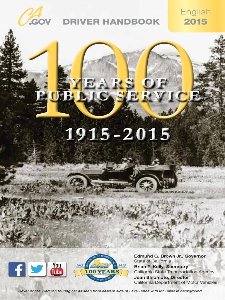 CALIFORNIA DMV HANDBOOK 2012 PDF