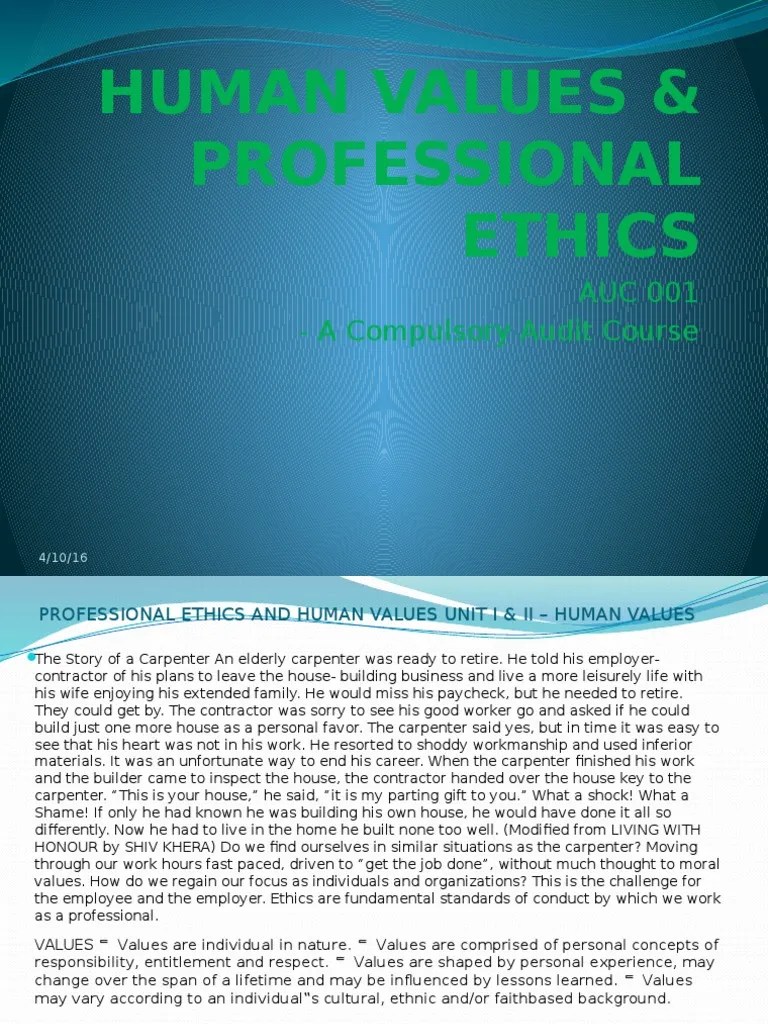 HUMAN VALUES &amp; PROFESSIONAL ETHICS.pptx Value (Ethics) Contentment