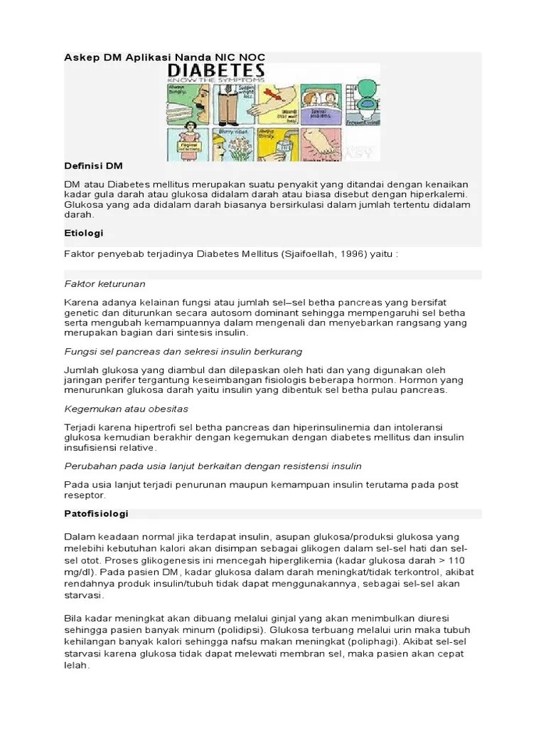 Askep DM Aplikasi Nanda NIC NOC