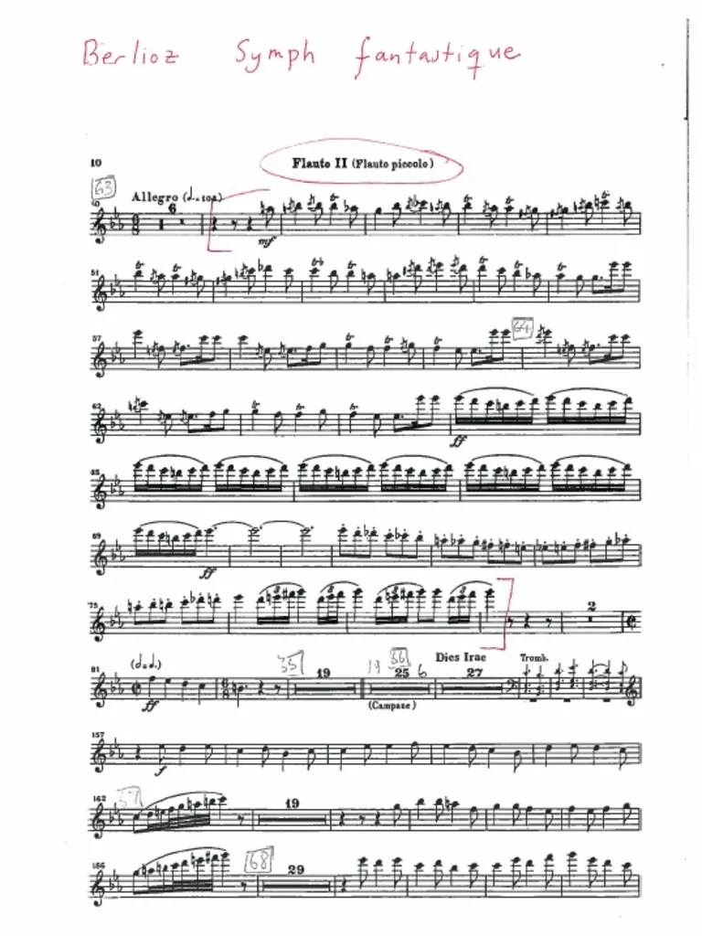 Flute audition excerpts