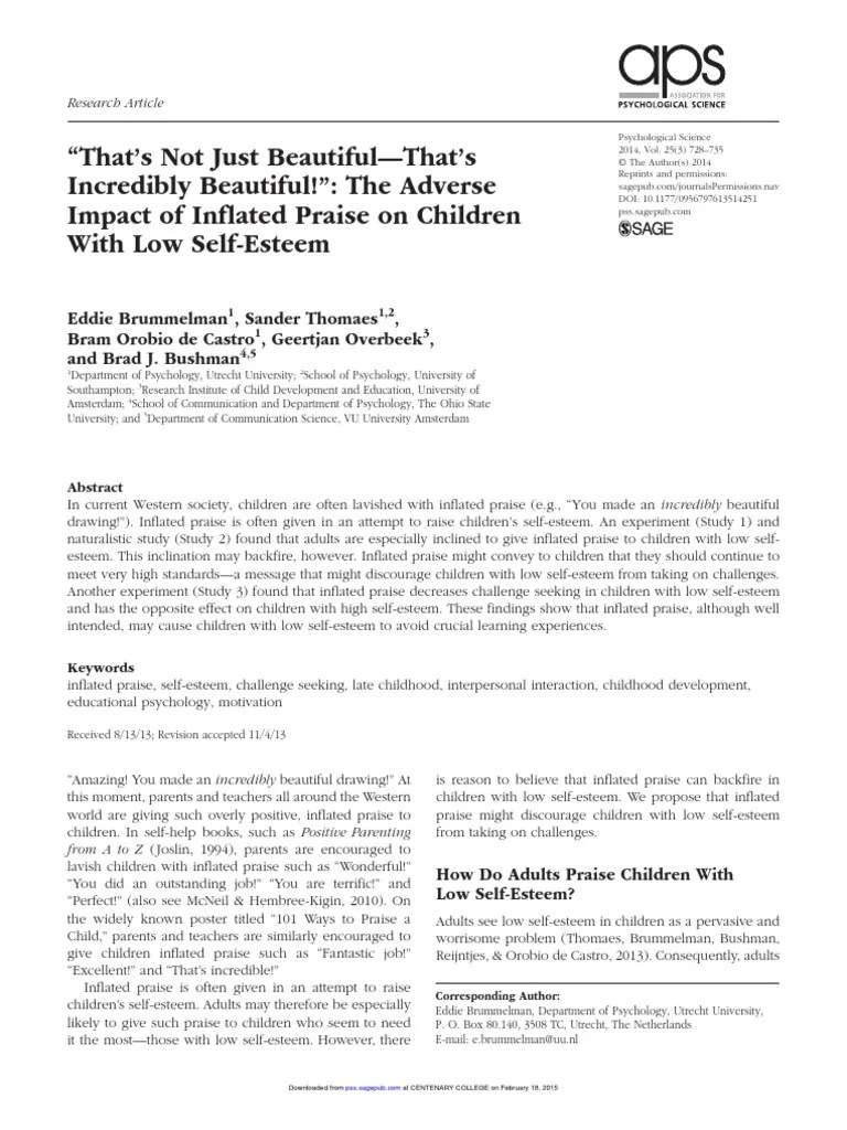 Jurnal Psikologi Self Esteem Motivation