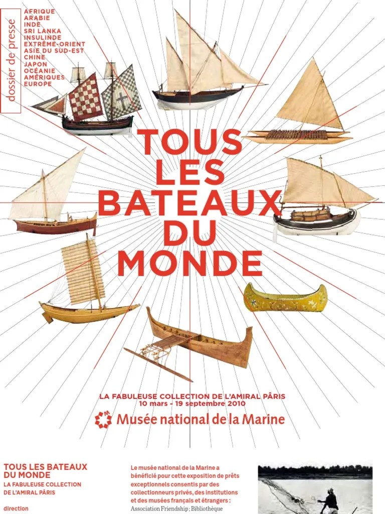 Dossier de Presse &ldquo;Tous Les Bateaux Du Monde&rdquo; | PDF | Bateaux | Transport