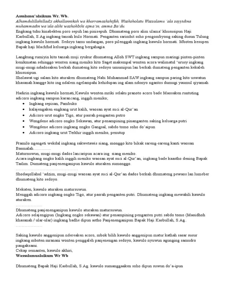 Sebagai contoh pada tahun 2014 saat saya masih duduk di bangku sma, bahasa jawa hanya diajarkan selama satu jam pelajaran sekali dalam seminggu, sekitar 40 menit. Mc Lamaran Bahasa Jawa Contoh Pidato Bahasa Jawa Kata Sambutan Tuan Rumah Acara Syukuran Singkat Tipstriksib Karena Ini Debut Pertama Dengan Serius Saya Contohsoalrobot