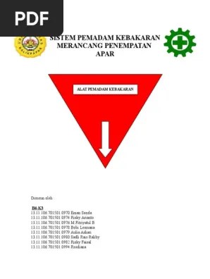 Makalah Perancangan Sistem APAR | PDF