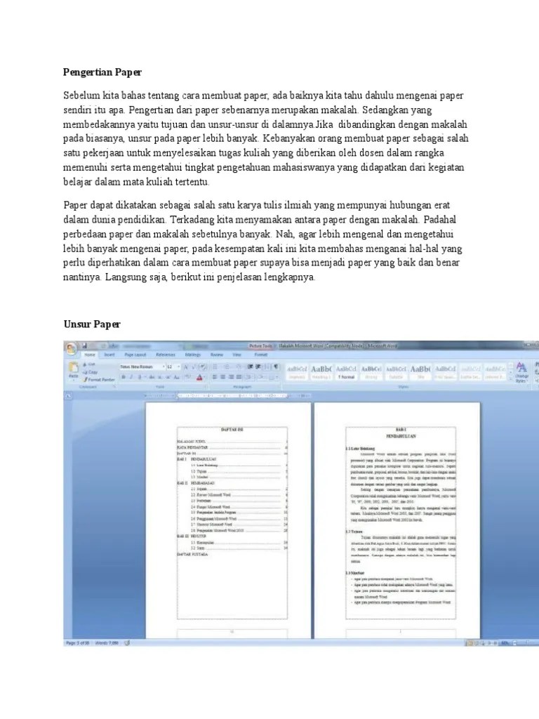 Cara Membuat Paper ~ 35+ images cara, contoh paper kuliah pdf link guru,  cara membuat paper ilmiah yang baik dan benar