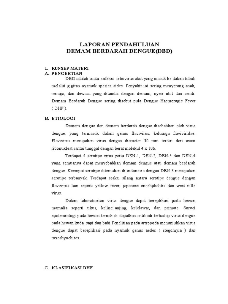Laporan Pendahuluan DBD PDF