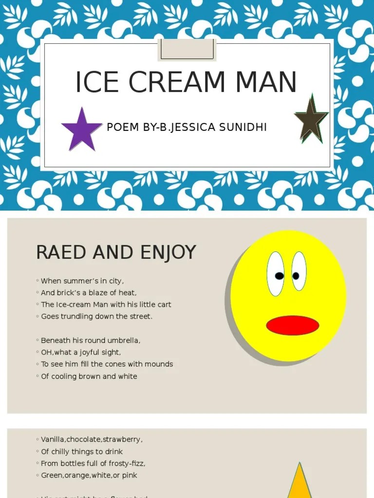 Ice Cream Man Poem ByB.Jessica Sunidhi PDF