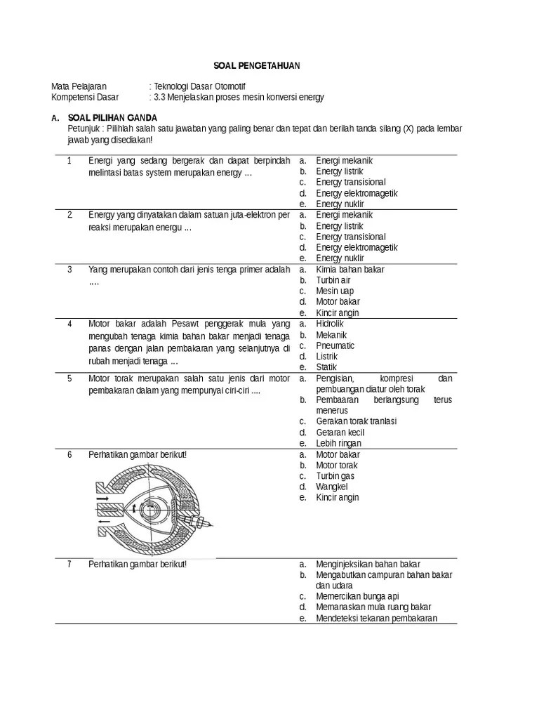 Contoh Soal Pilihan Ganda Tentang Kopling Beserta