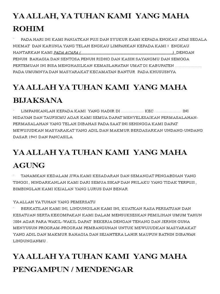 Kumpulan Doa Kampanye | PDF