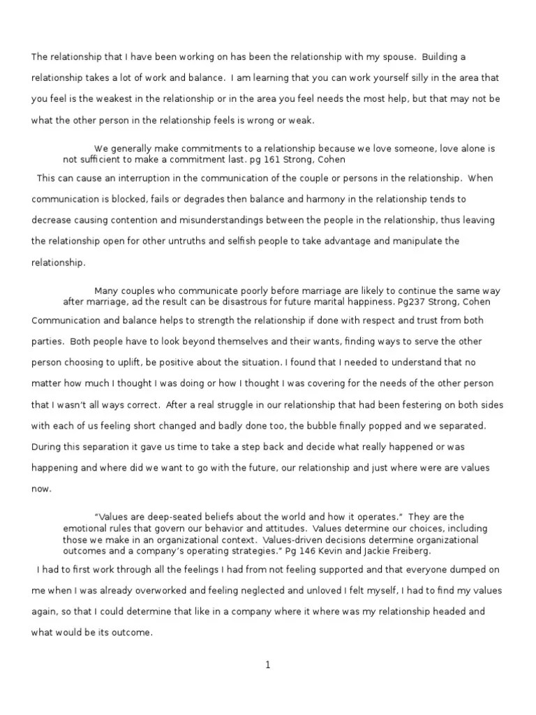 reflection paper 2 family Marriage Feeling Free 30day Trial Scribd