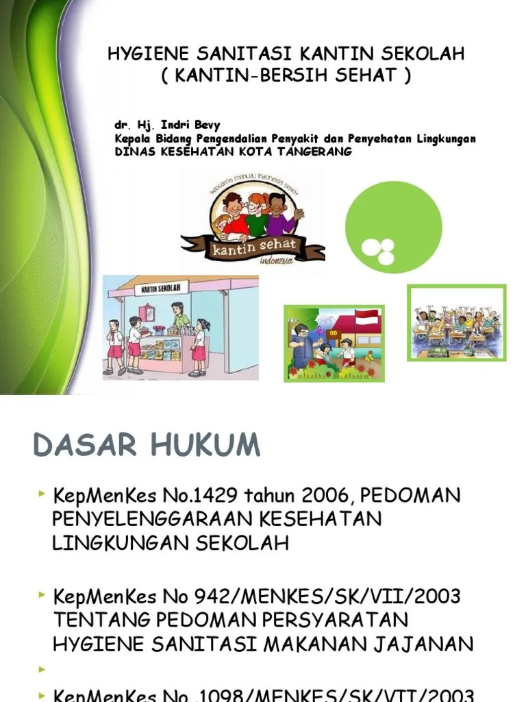 Hygiene Sanitasi Kantin Sekolah