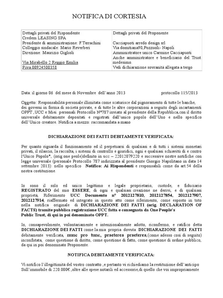 139Credem Leasing Cessazione Contratto.