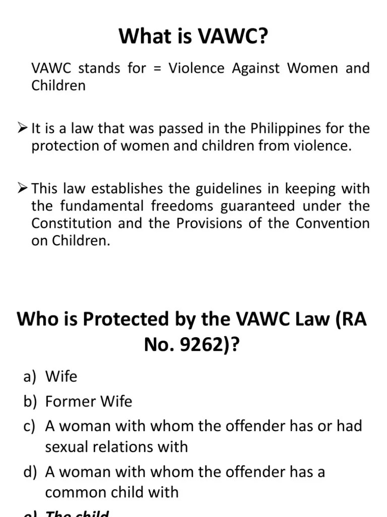 Simplified VAWC Restraining Order Victimology