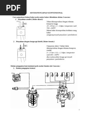 Sistem Pengapian Konvensional | PDF