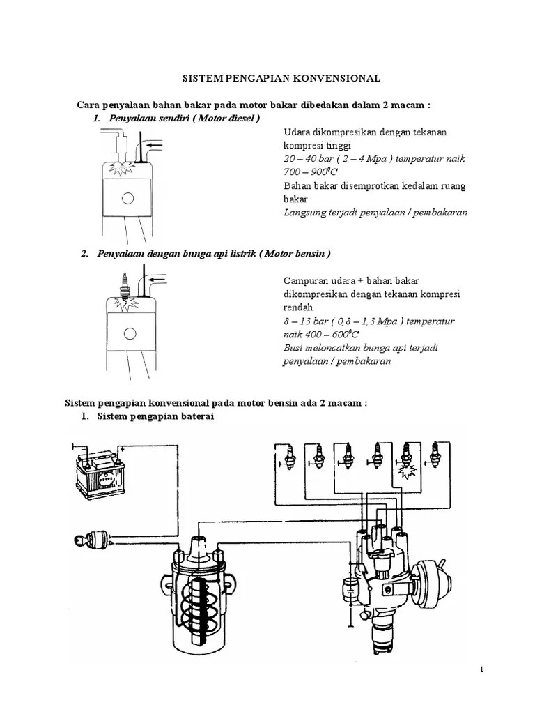 Sistem Pengapian Konvensional