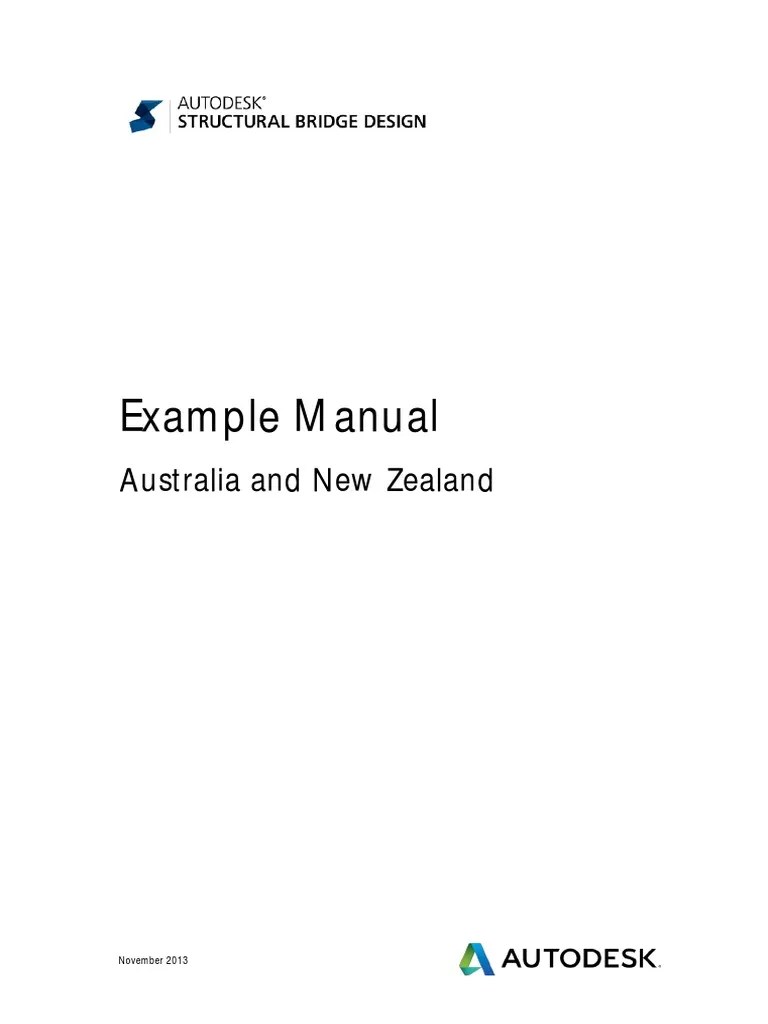 Structural Bridge Design Example Manual New Zealand & Australia PDF