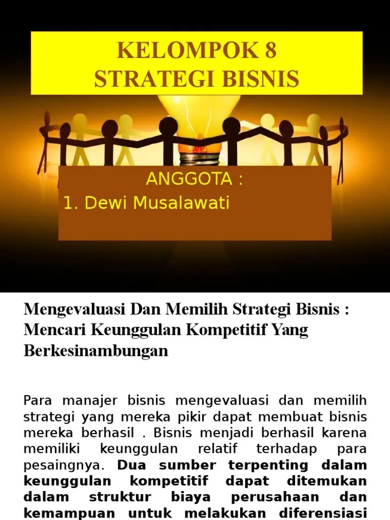 PPT strategi bisnis