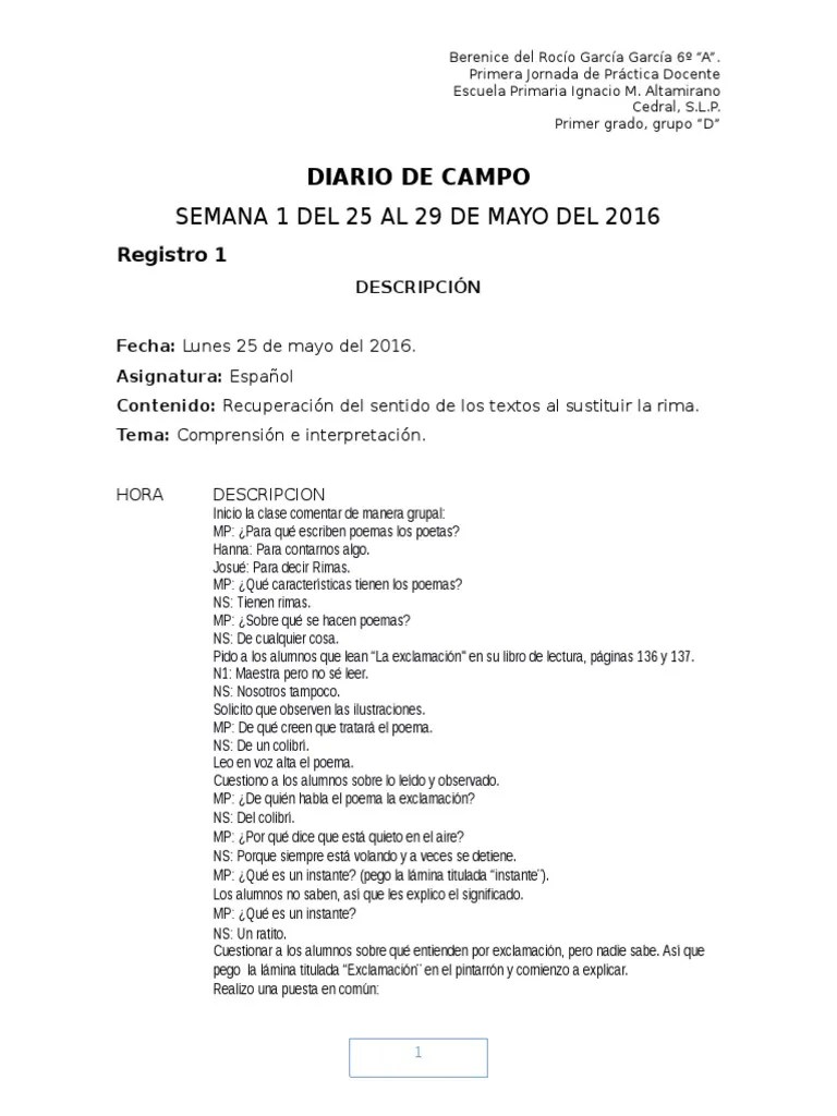 Diario de Campo Libros