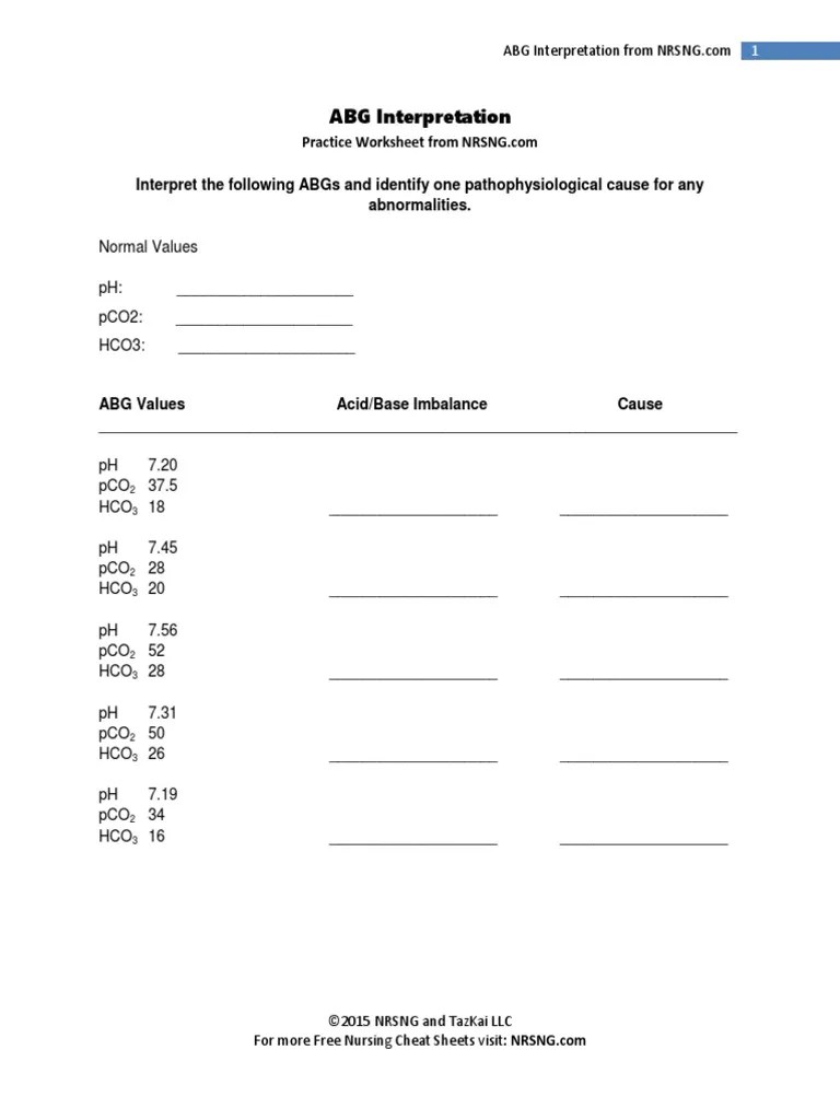 ABG Interpretation PDF