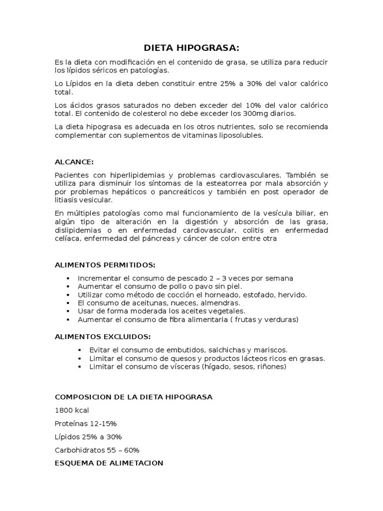 Dieta Hipograsa Dieta Alergia Prueba gratuita de 30 días Scribd