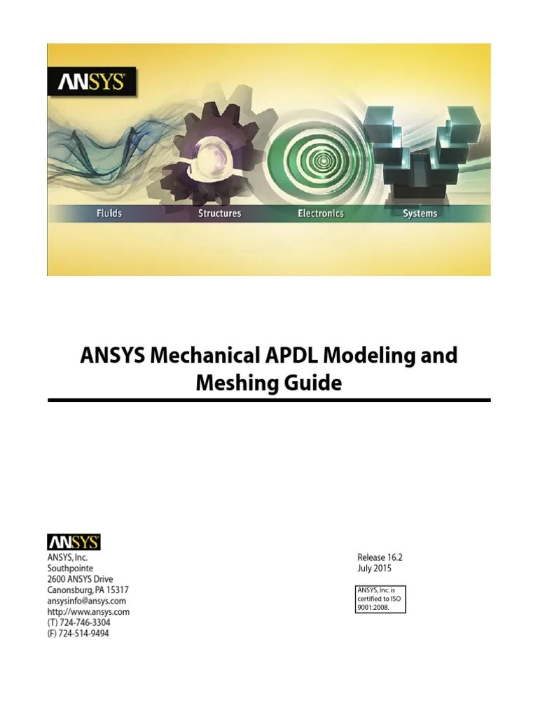 ANSYS Mechanical APDL Modeling and Meshing Guide.pdf