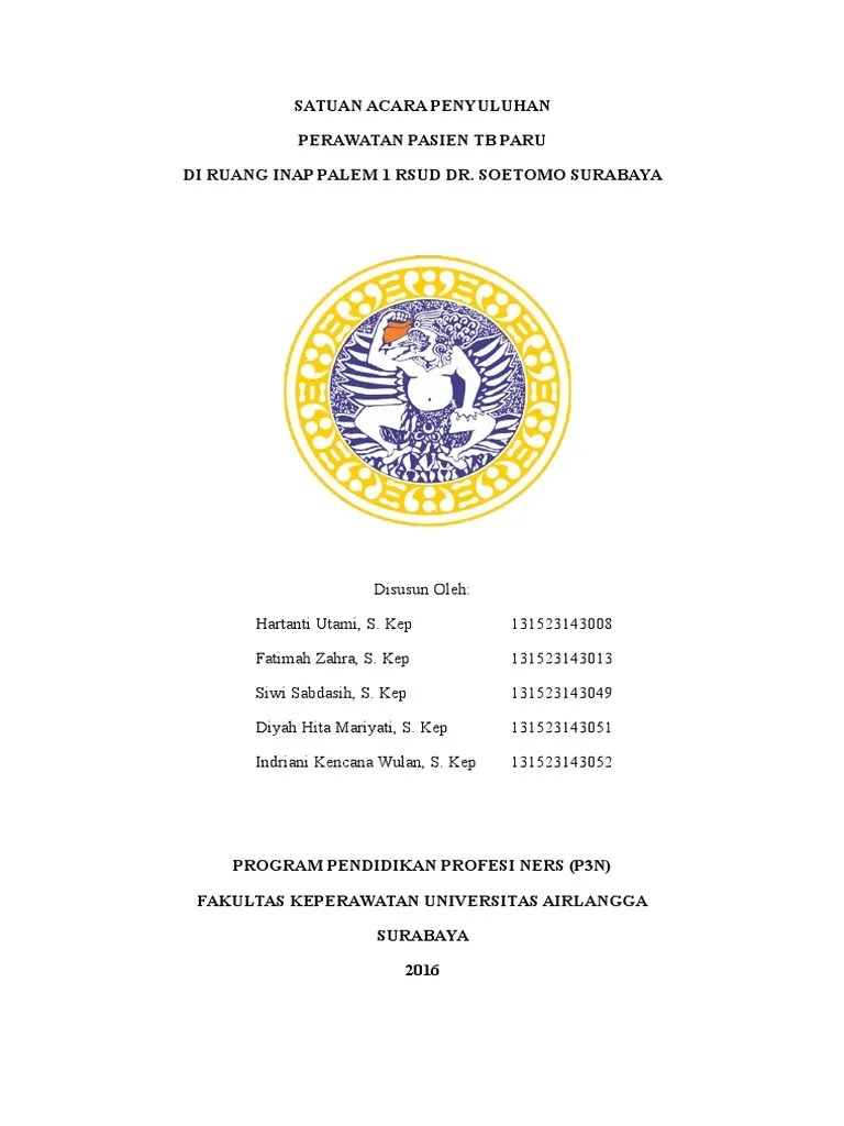 Satuan Acara Penyuluhan Tb Paru