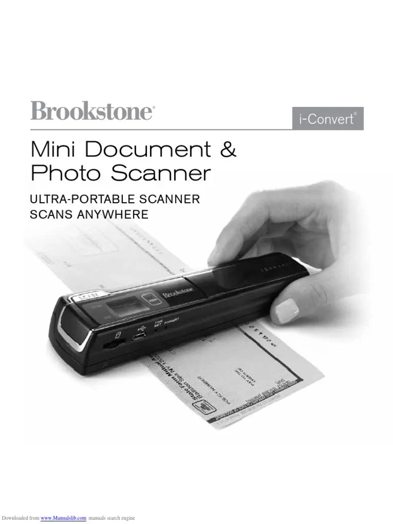 Brookstone IConvert Scanner Wand Image Scanner Media Technology