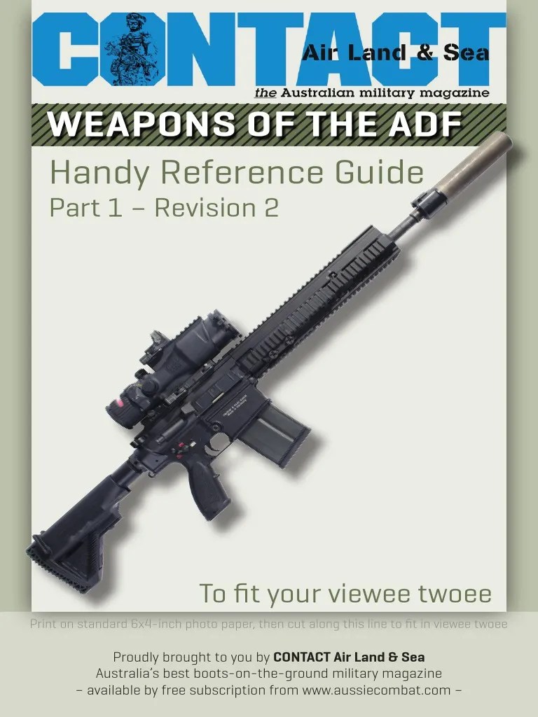 Weapons of Adf Pocket Guide Rev2 Rifle Firearm Components
