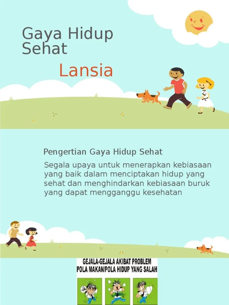 Gaya Hidup Sehat Lansia | PDF