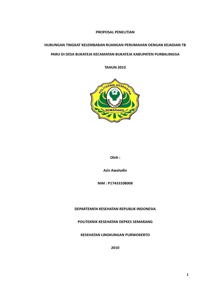 Proposal Kti Kesling | Pdf