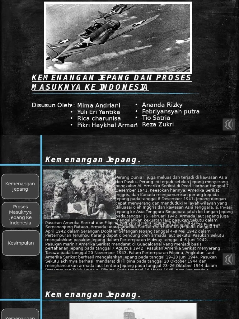 Kemenangan Jepang Dan Proses Masuknya Ke Indonesia