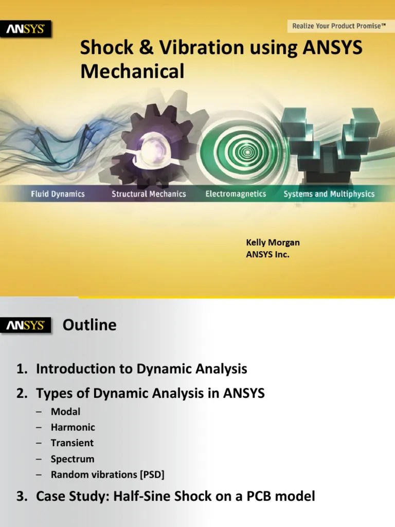 Shock and Vibration Analysis Using Ansys Mechanical Spectrum