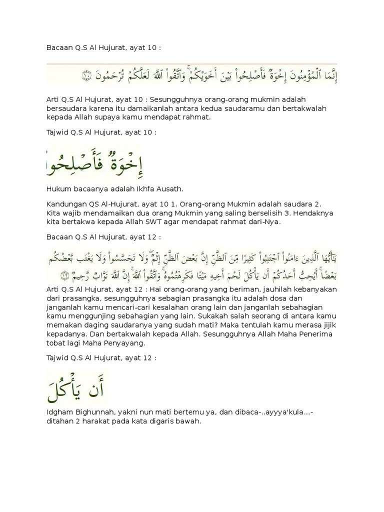 Hukum Tajwid Al Anfal Ayat 72 – Mudah