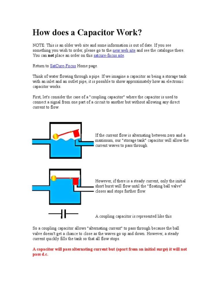 How Does a Capacitor Work Capacitor Physical Quantities
